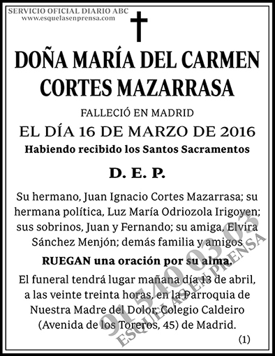 María del Carmen Cortes Mazarrasa